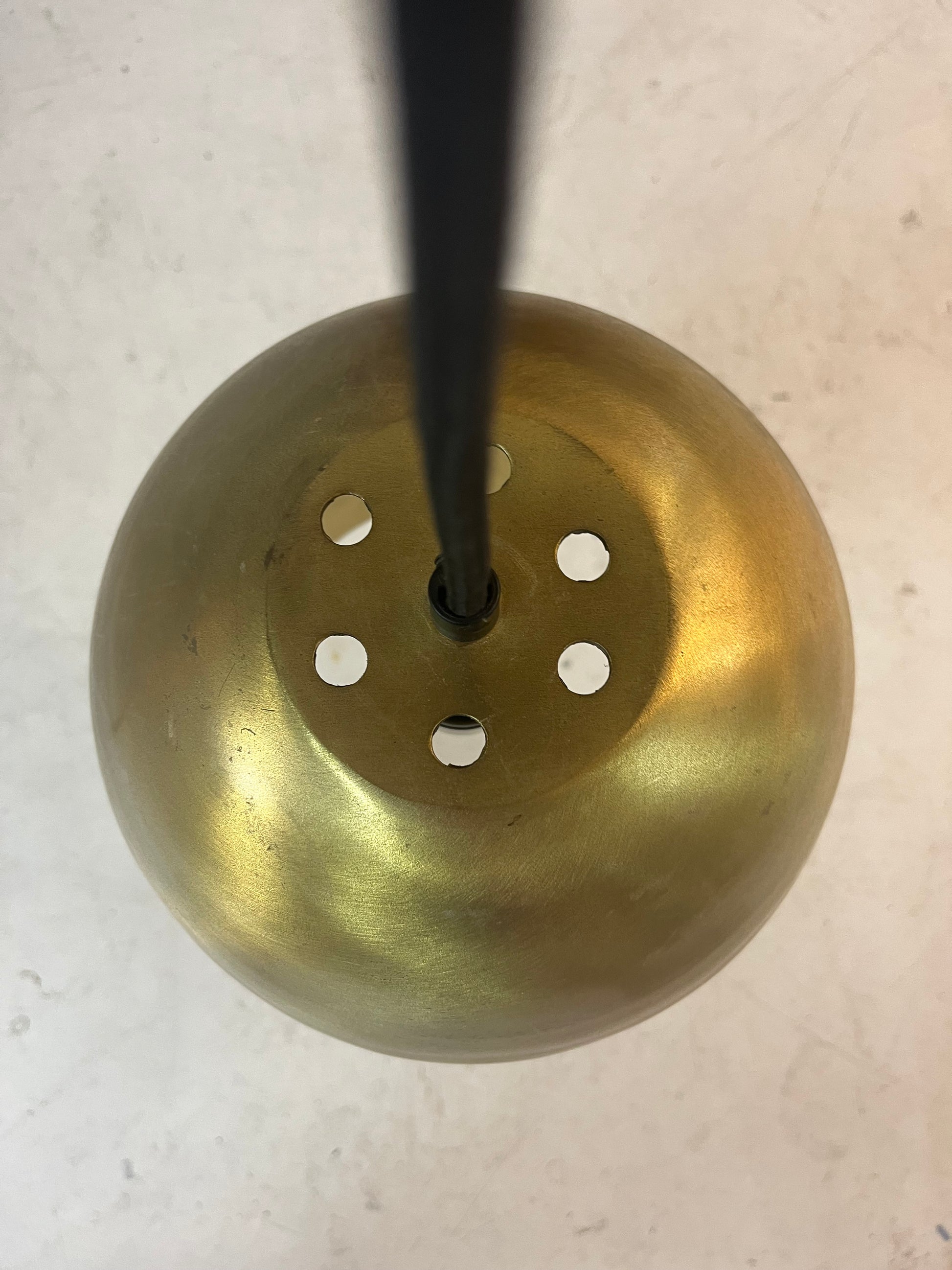 Hängelampe Messing aus Dänemark