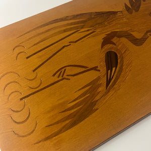 Intarsienbild Kraniche