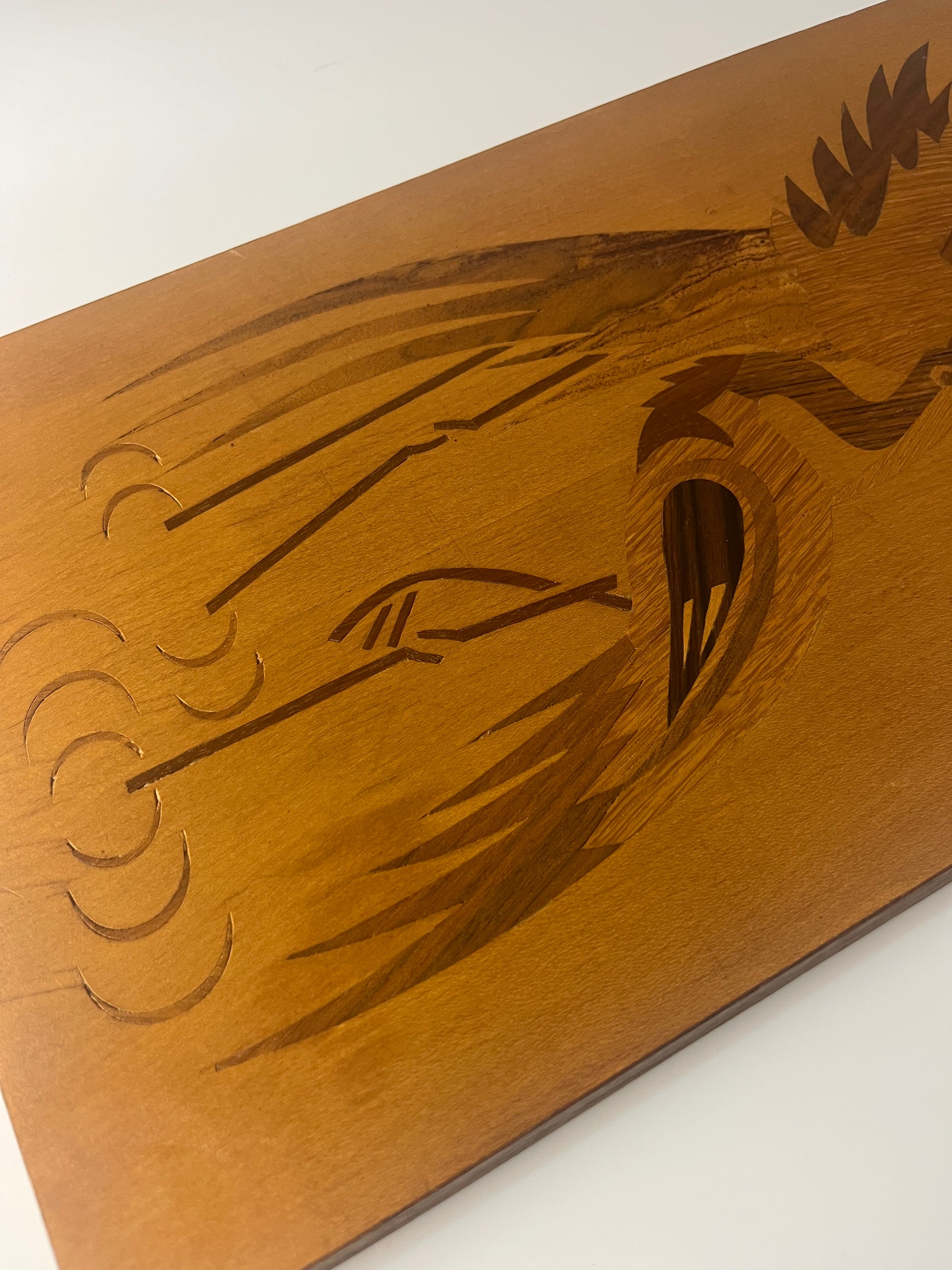 Intarsienbild Kraniche