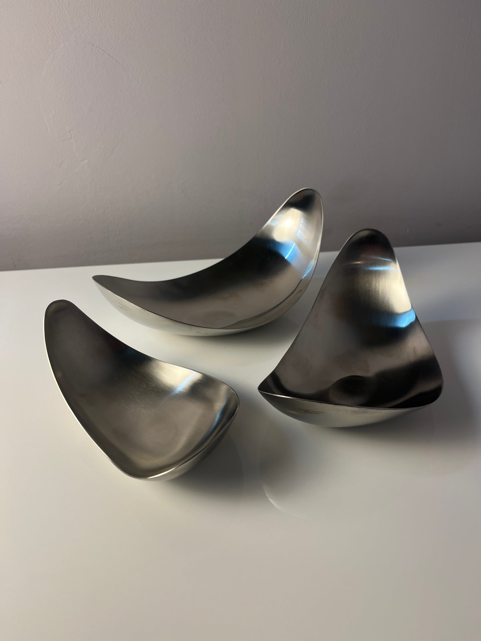 Set: Servierschalen Leaf von Helle Damkjær für Georg Jensen