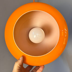 Hängelampe orange Glas von Peill & Putzler