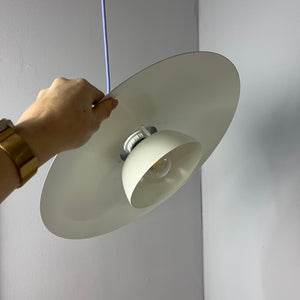 Lamellenlampe silber weiß aus Dänemark