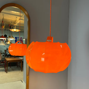 Hängelampe orange Kunststoff von Ilka Plast