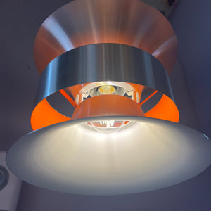 Lamellenlampe Diabolo silber orange von Carl Thore für Granhaga