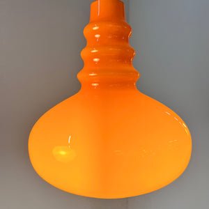 Hängelampe orange Glas von Peill & Putzler