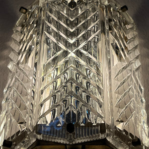 Wandlampe Messing & Glas von Wiktor Berndt für Flygsfors