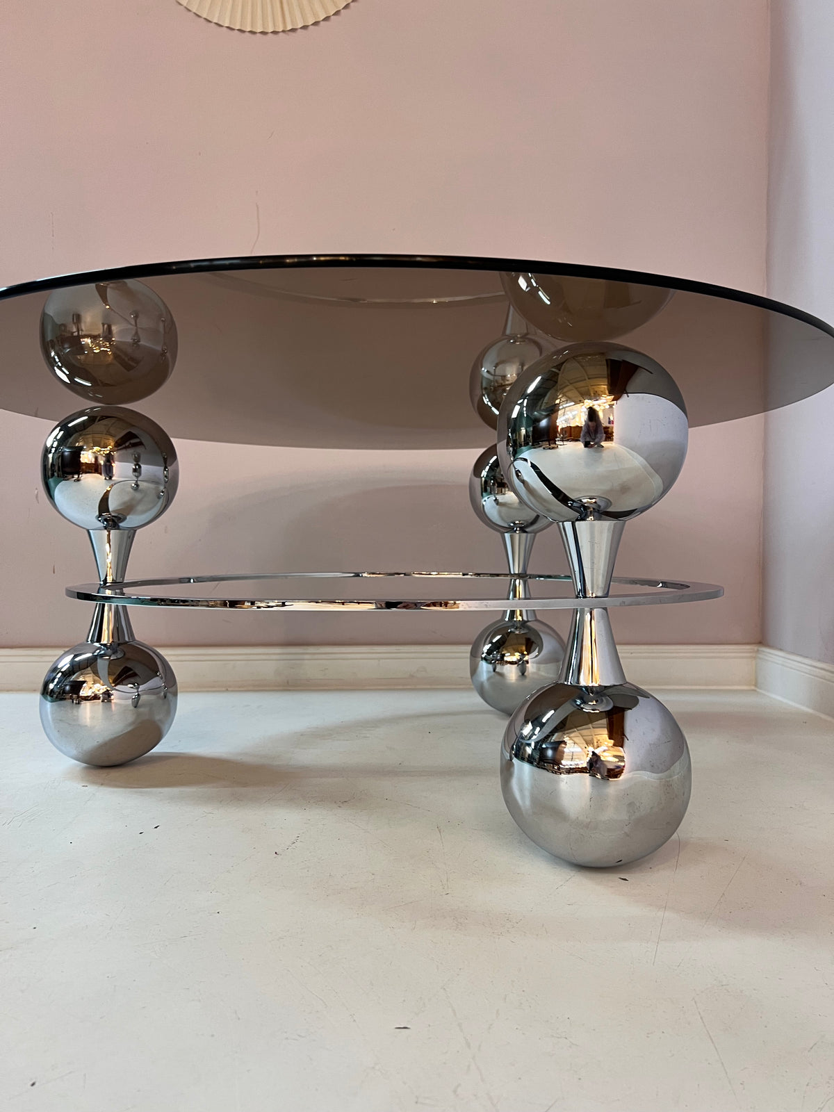 Couchtisch Glas & Chrom