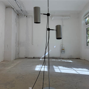 Stehlampe silber von Arnold Berges für Staff