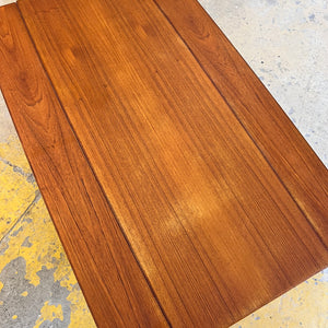 Ausziehbarer Couchtisch Teak mit Ablage