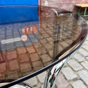 Runder Esstisch Rauchglas Chrom Ø 104,5 cm