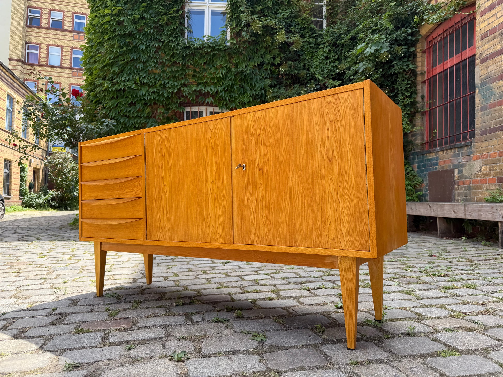 Sideboard Typ 602/K Esche von Franz Ehrlich für Hellerau