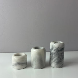 Set: Trio Kerzenständer Marmor