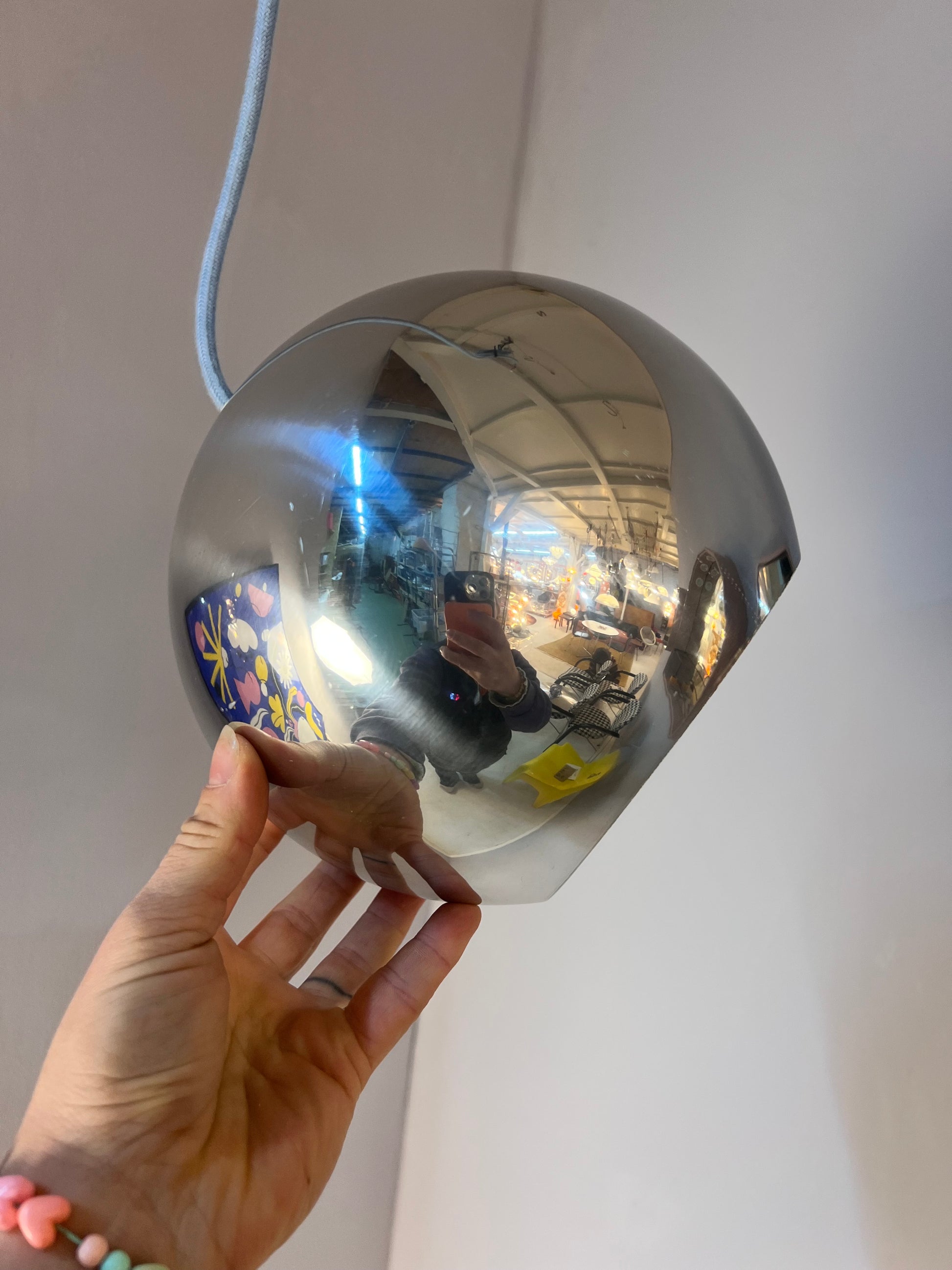 Kugellampe Topan Chrom von Verner Panton