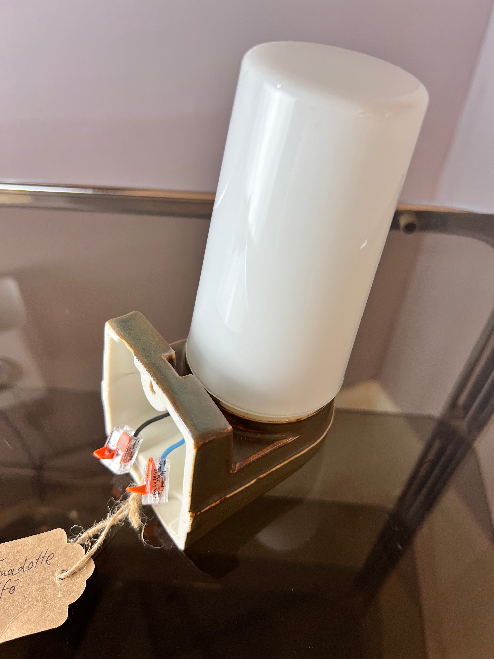 Wandlampe Modell 6080 oliv von Sigvard Bernadotte für Ifö