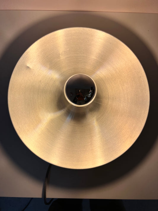 Wandlampe Diskus Aluminium gebürstet