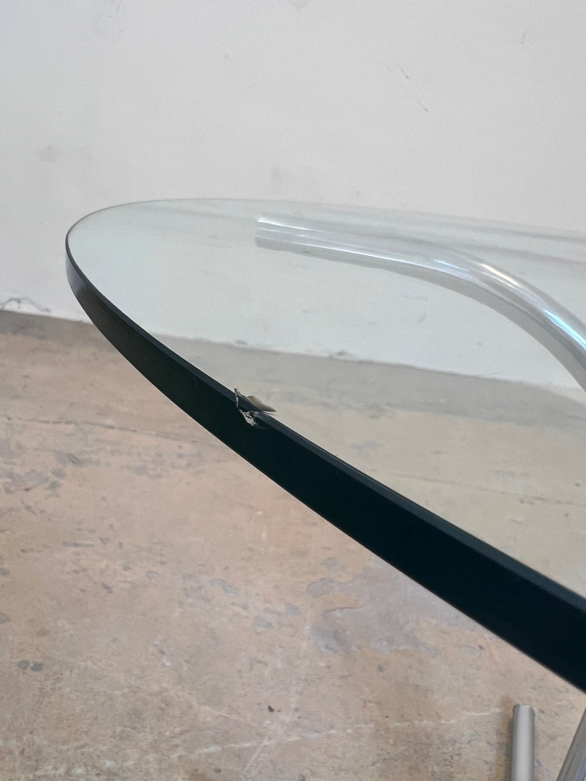 Runder Esstisch Glas & Chrom