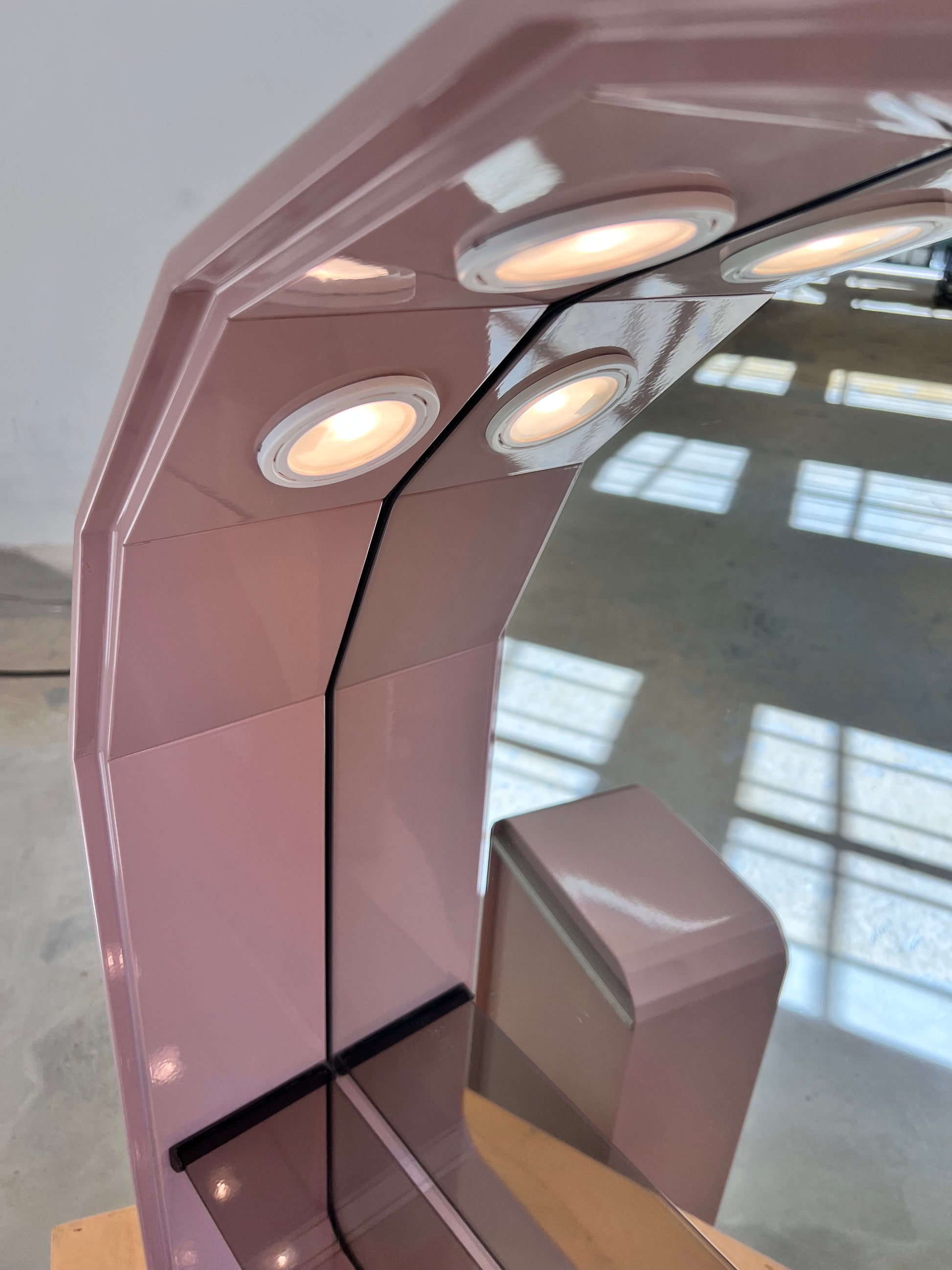 Set: Spiegelschrank rosa von Duscholux