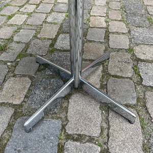 Couchtisch schwarz Linoleum Chrom von Mauser