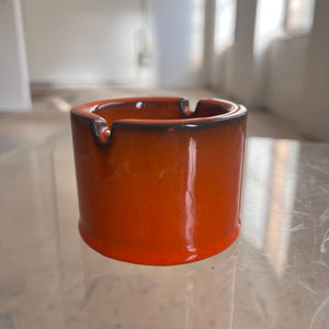Aschenbecher orange Keramik