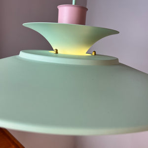 Lamellenlampe neu lackiert mint rosa