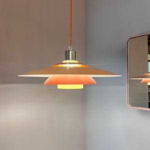 Lamellenlampe neu lackiert peach