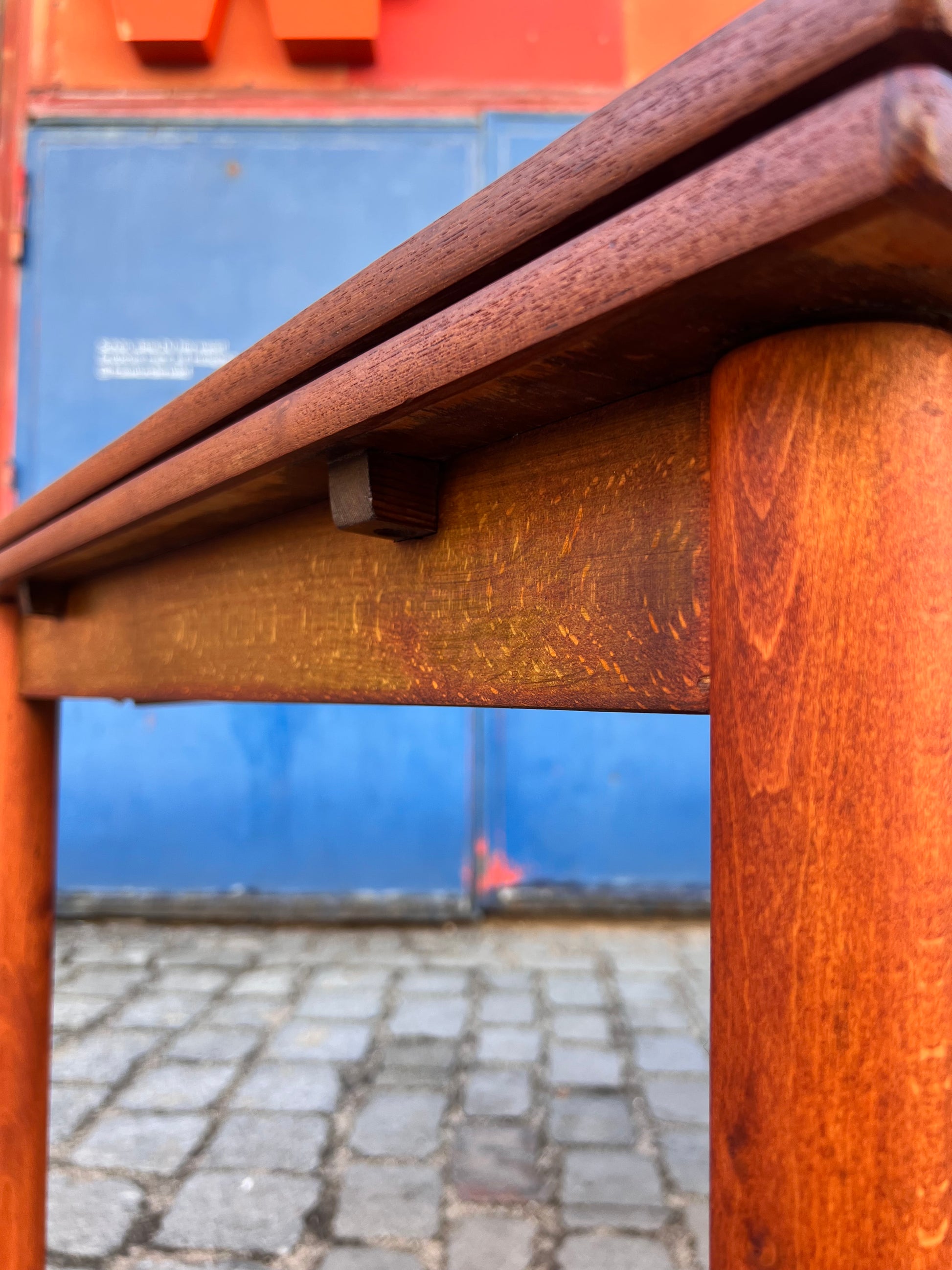 Kleiner ausziehbarer Esstisch Teak aus Dänemark
