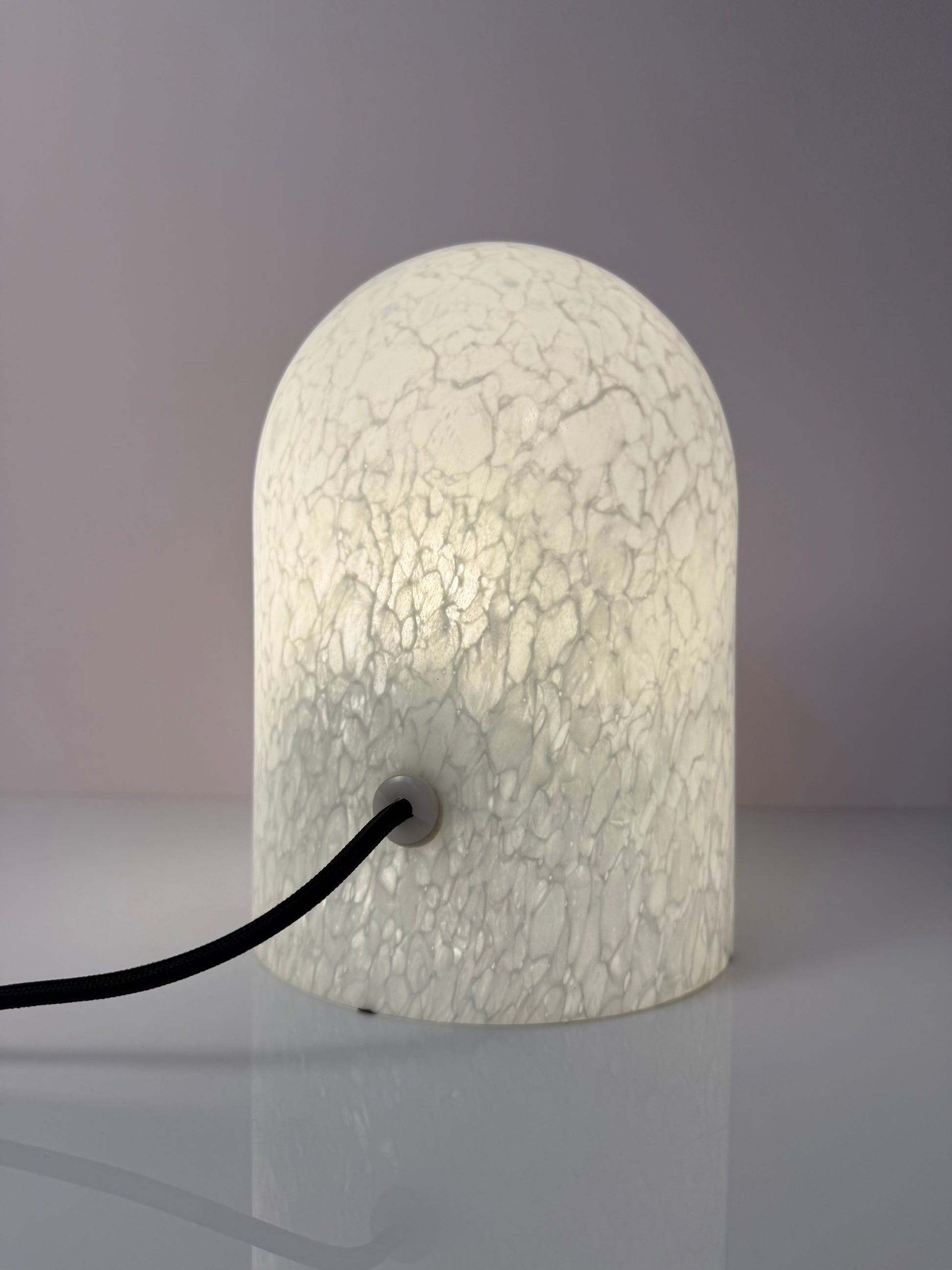 Tischlampe weiß Glas von Peill & Putzler