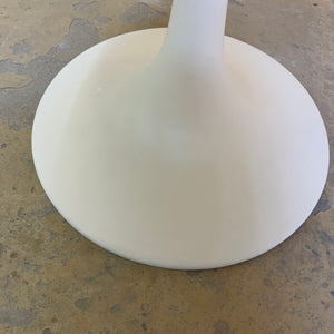 Runder Tulip Esstisch weiß Fiberglas