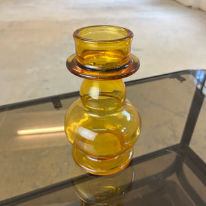 Hyazinthenvase gelb Glas