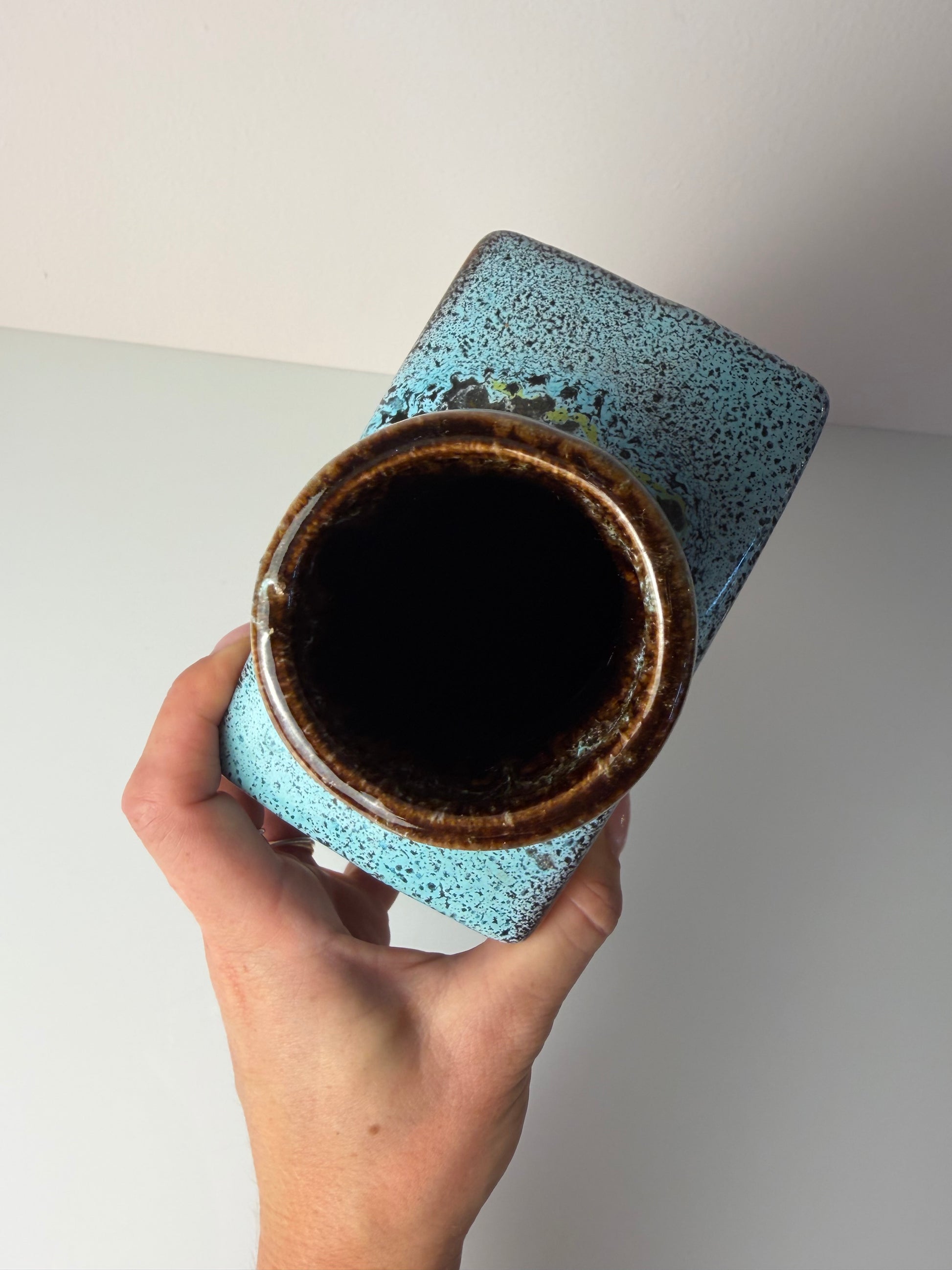Vase 281-30 Fat Lava blau rot von on Scheurich West Germany