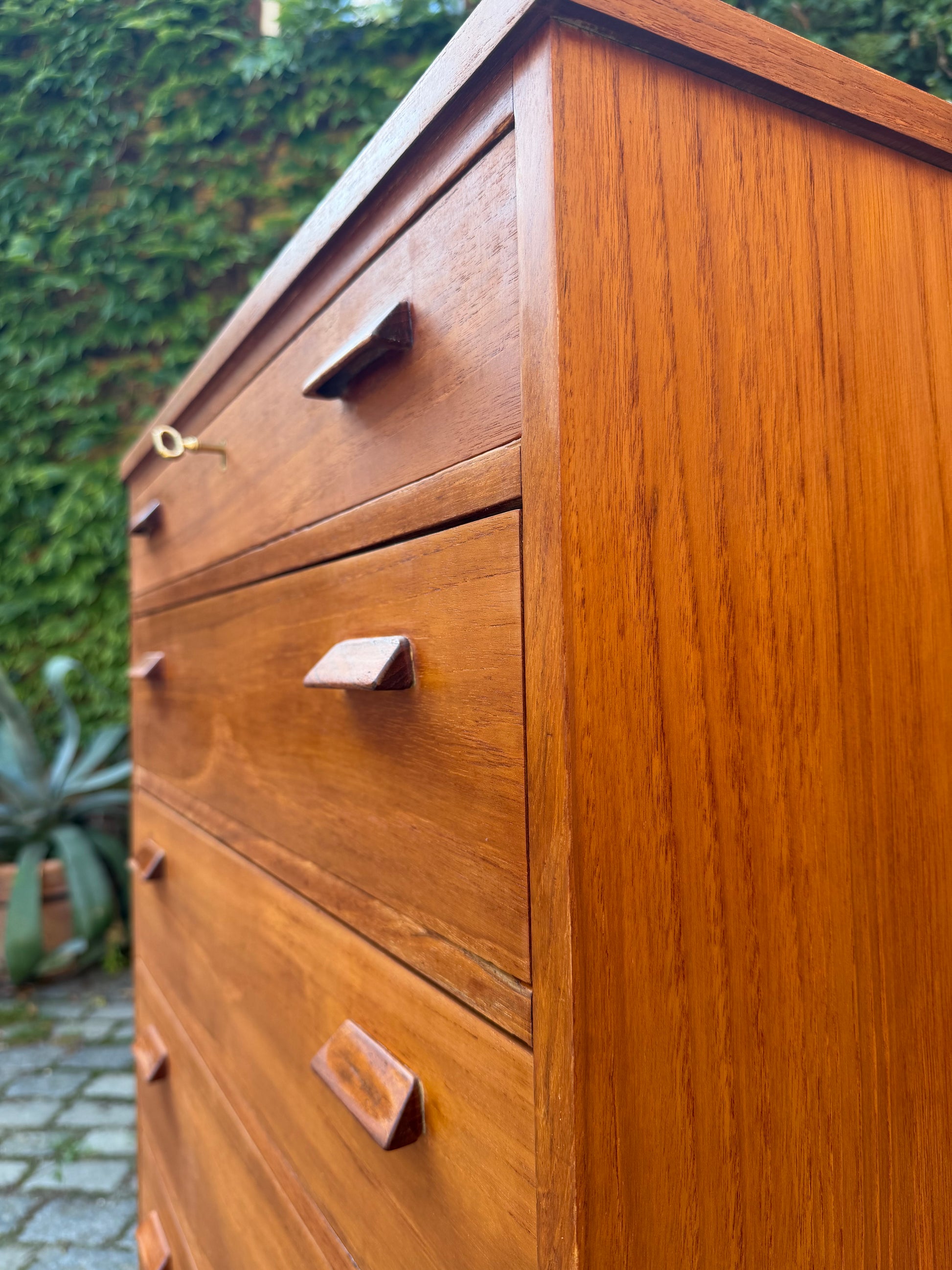 Tallboy Kommode Teak aus Dänemark