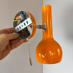 Wandlampe orange 70er