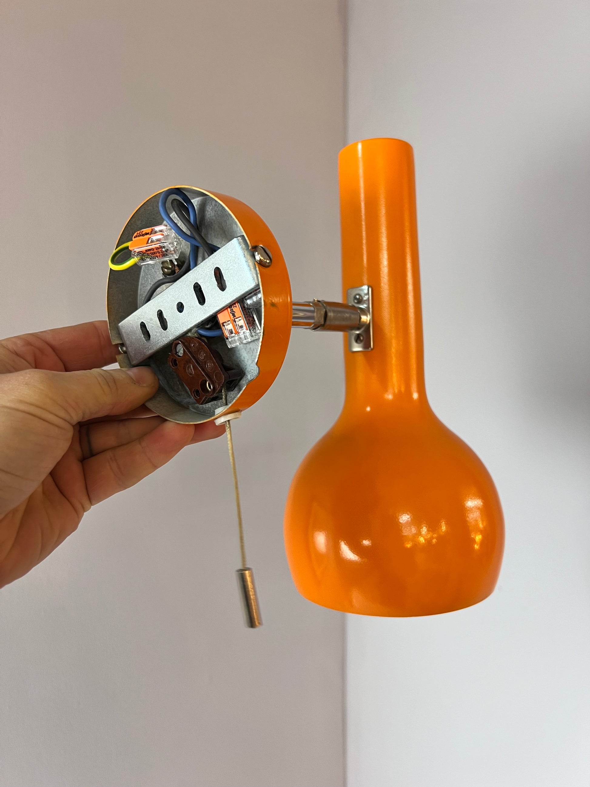 Wandlampe orange 70er