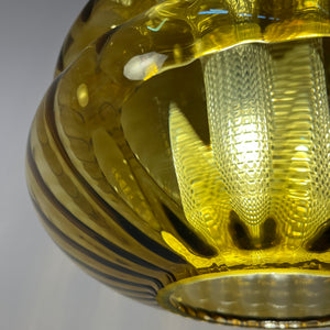 Hängelampe Glas Teak von Orrefors