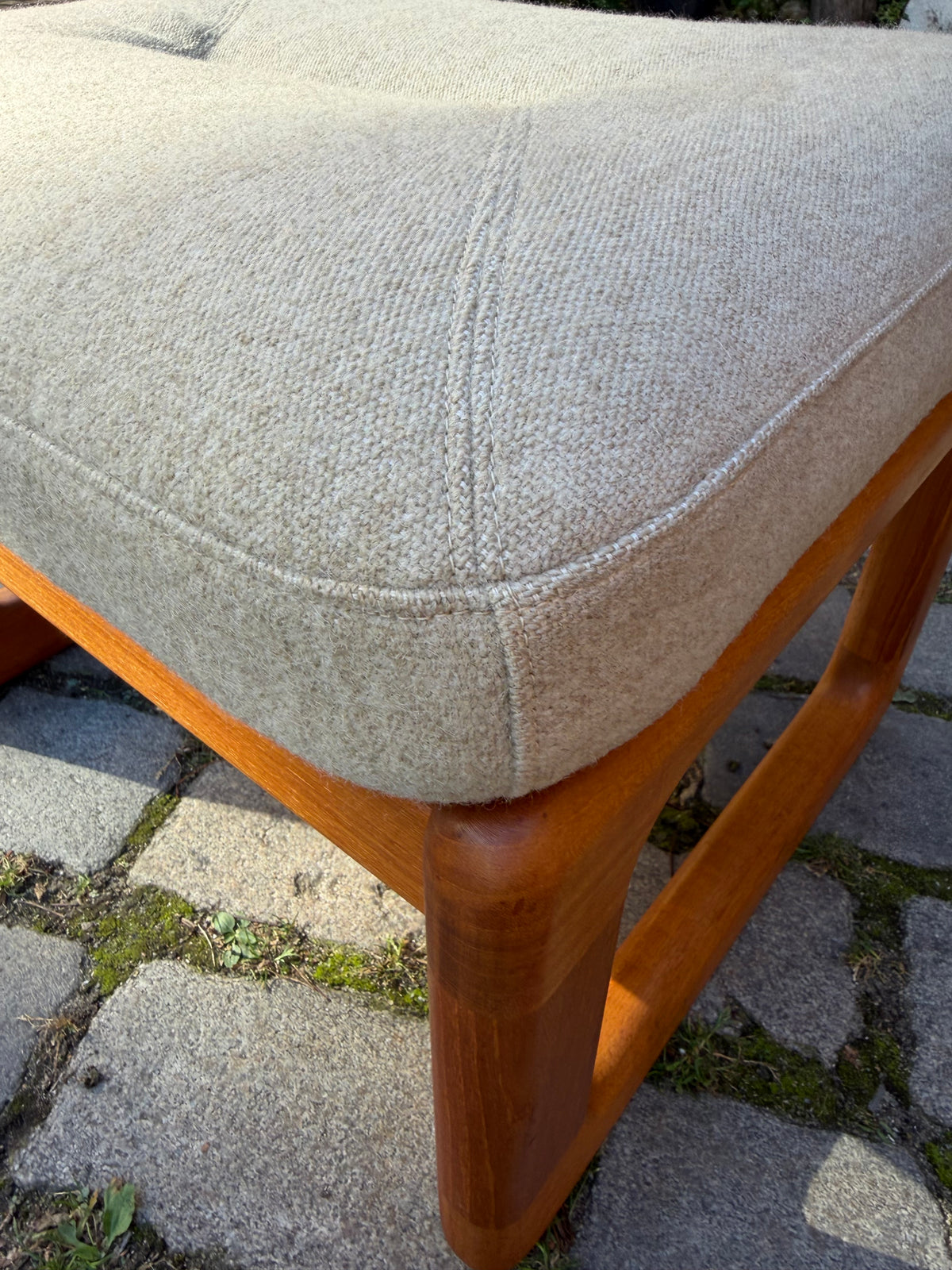 Ottoman Teak Wolle von Holstebro Møbelfabrik