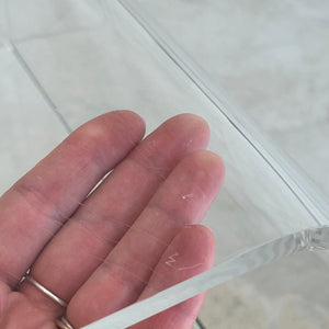 Beistelltisch Plexiglas mit Ablagefach