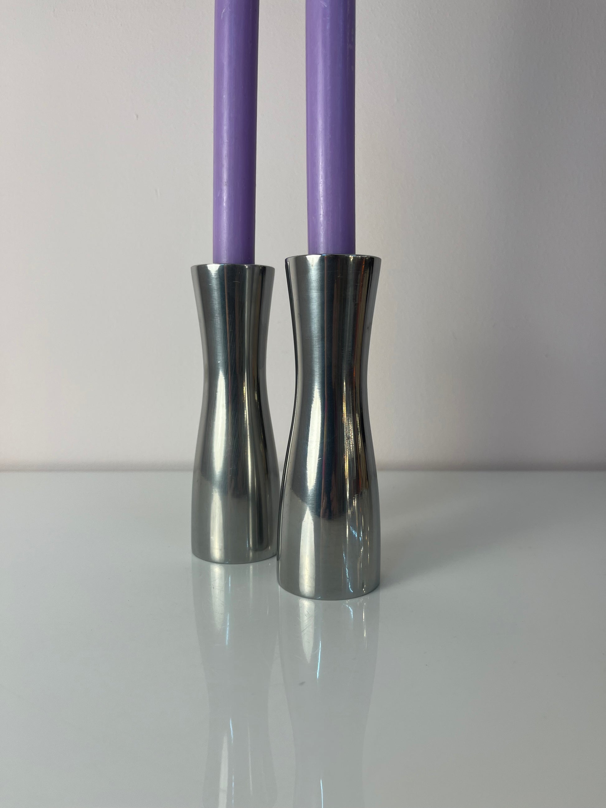Set: 2x Kerzenständer GÖTA Aluminium von Erika Pekkari für IKEA