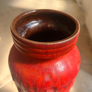 Bodenvase 288-40 rot von Scheurich West Germany