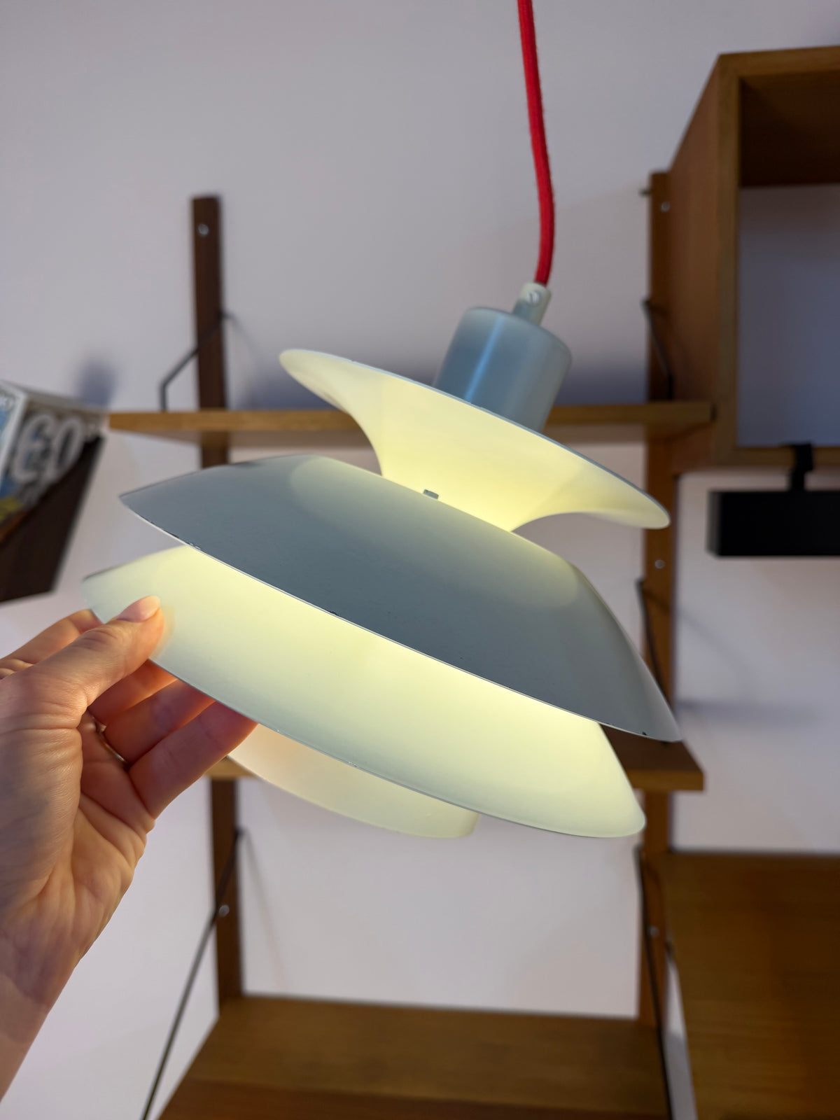 Lamellenlampe weiß aus Dänemark
