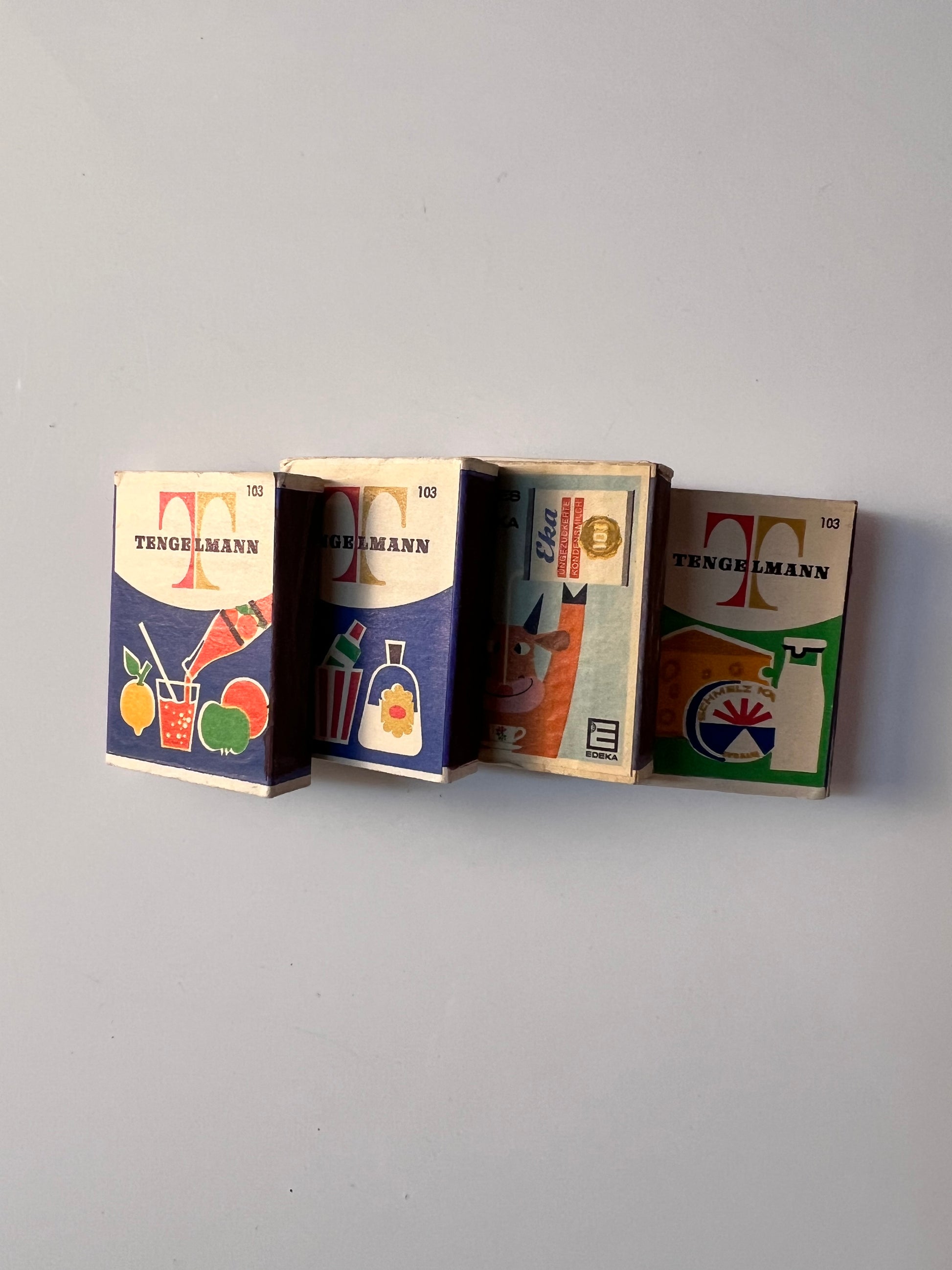 Set: Vintage Streichhölzer Tengelmann Edeka Sammlerobjekt