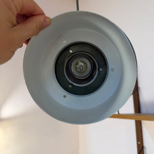 Hängelampe grün silber aus Dänemark
