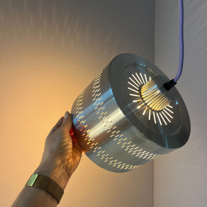 Hängelampe silber Aluminium aus Dänemark