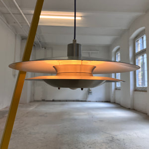 Lamellenlampe lila silber aus Dänemark