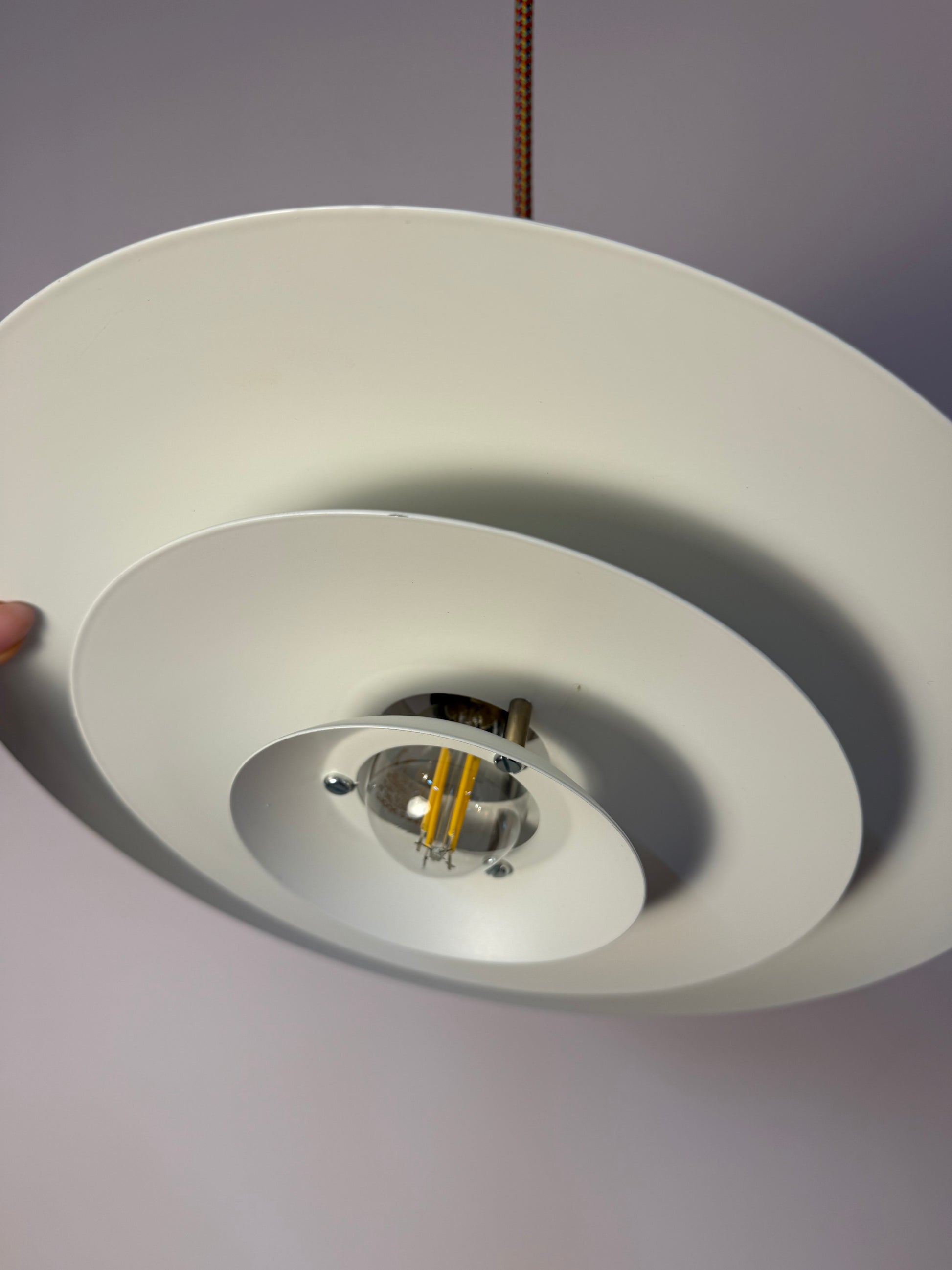 Lamellenlampe weiß aus Dänemark