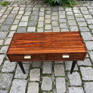 Lowboard Palisander mit Messinggriffen