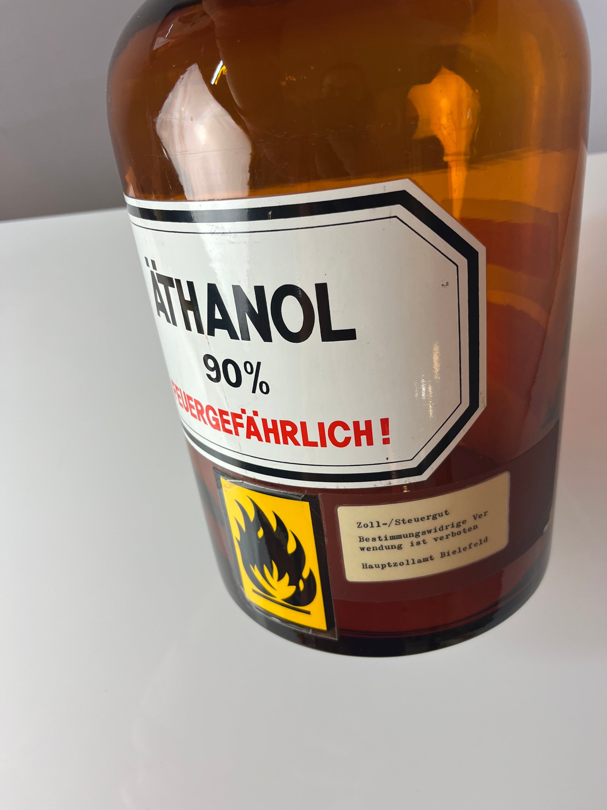 Apothekerglas Äthanol braun