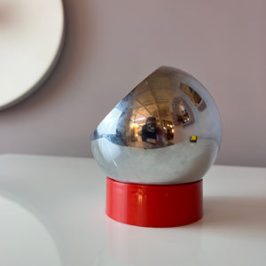 Kugelaschenbecher mit magnetischer Schale rot Chrom von Quist