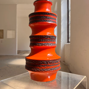 Bodenvase Fat Lava 267-48 orange von Scheurich West Germany
