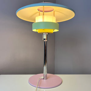 Tischlampe neu lackiert rosa mint
