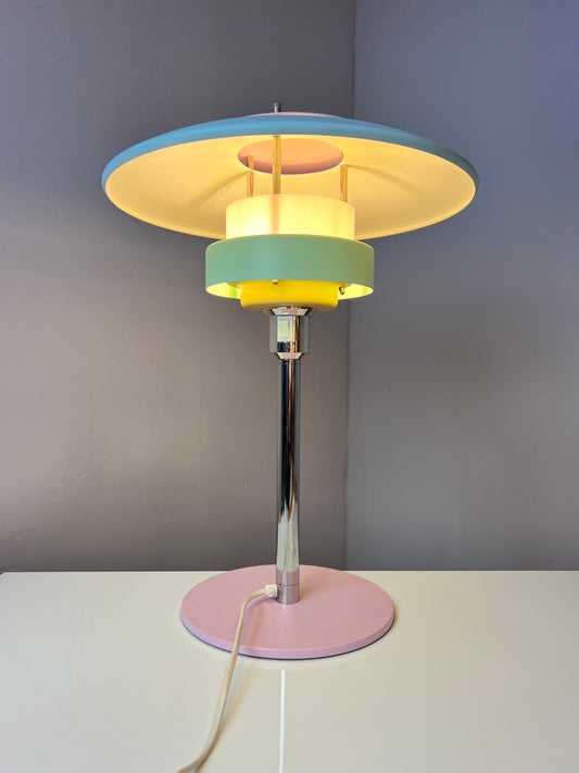 Tischlampe neu lackiert rosa mint
